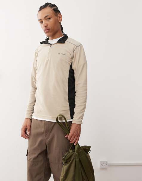 Columbia - Klamath Range II - Pile color pietra con zip corta - view 1