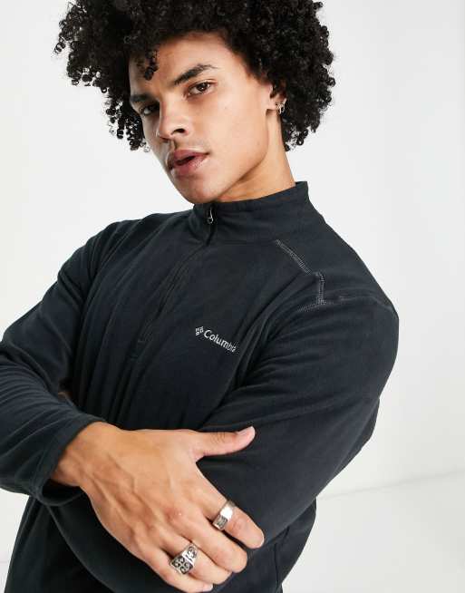 Columbia - Klamath Range II - Pile con zip corta nero