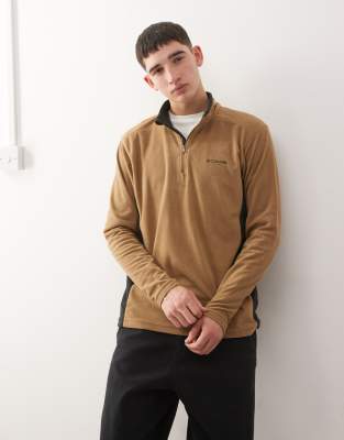 Columbia - Klamath Range II - Sweat polaire à demi-patte zippée - Marron