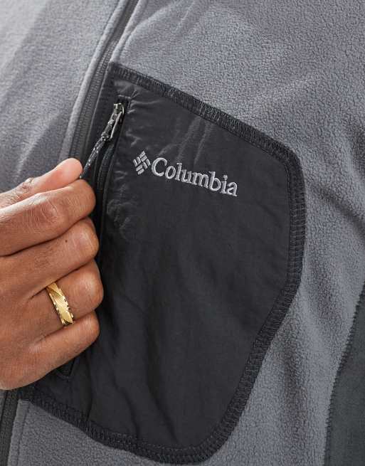 Columbia – Klamath Range – Szary polar zapinany na zamek, 3 z 4