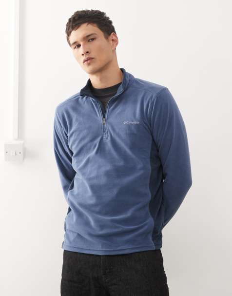 Columbia - Klamath reeks II Fleece met korte rits in blauw - view 1