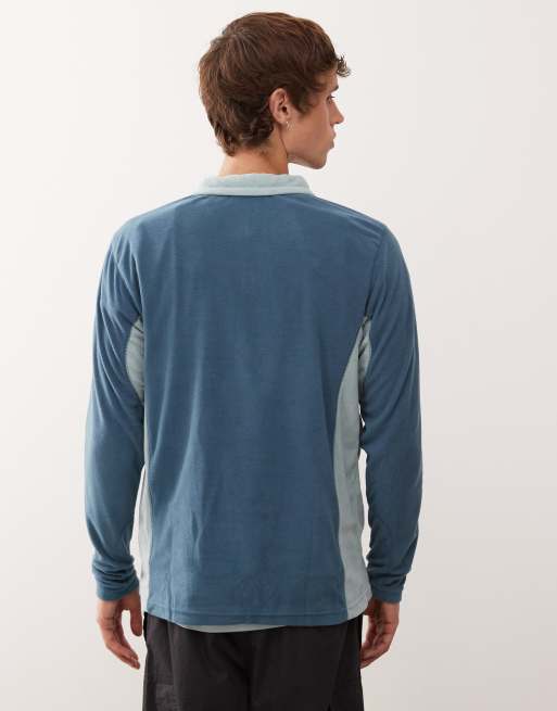 Columbia - Klamath reeks II Fleece met korte rits in blauw, 3 van 5