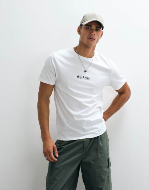 Columbia - Knoll Canyon - Hvid T-shirt med grafik, 5 af 5