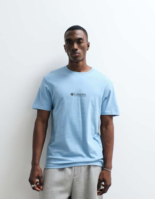 Columbia – Knoll Canyon – T-Shirt in Ripple Blue mit Print, 5 von 5