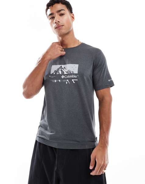 Columbia Kwick hike graphic ss tee in black - view 1