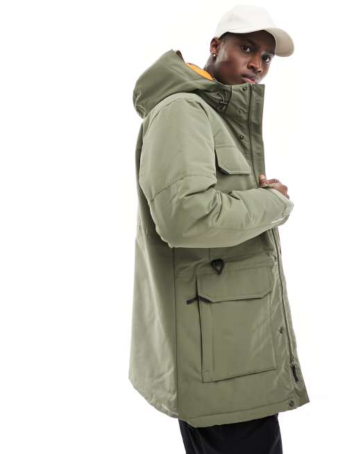 Khaki sale waterproof parka