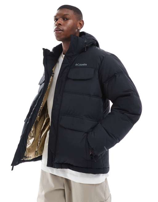 Black Columbia popular Puffer with Hood