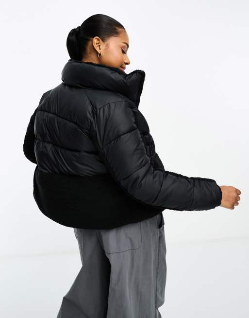Columbia Leadbetter Point Veste en sherpa Noir ASOS