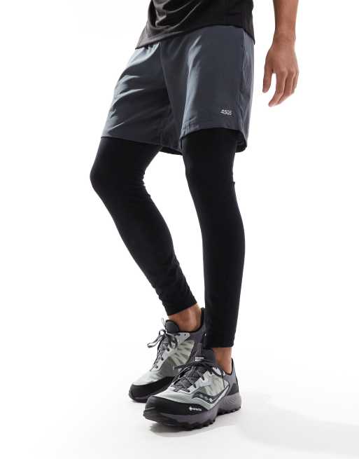 Columbia - Leggings base layer da sci elasticizzati di media pesantezza neri