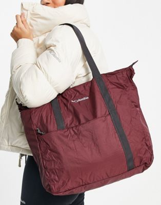 Columbia Lightweight 21L tote bag in burgundy