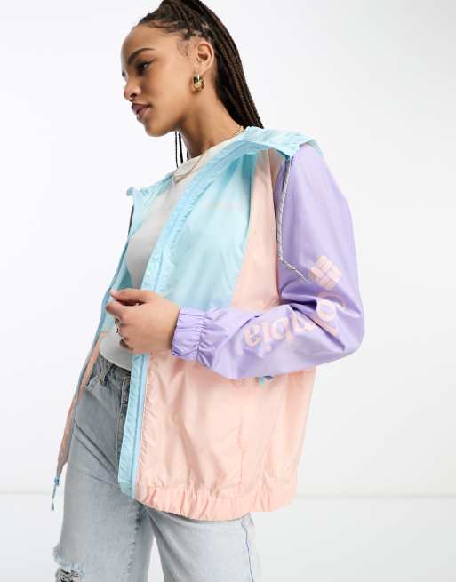 Columbia Lily Basin hooded windbreaker in multi