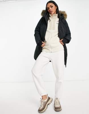 Columbia Little Si insulated parka jacket in black - ASOS Price Checker
