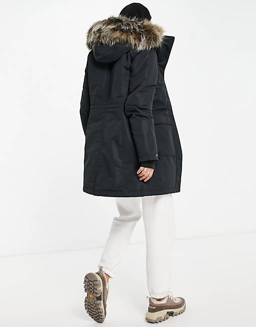 Columbia Little Si insulated parka jacket in black 