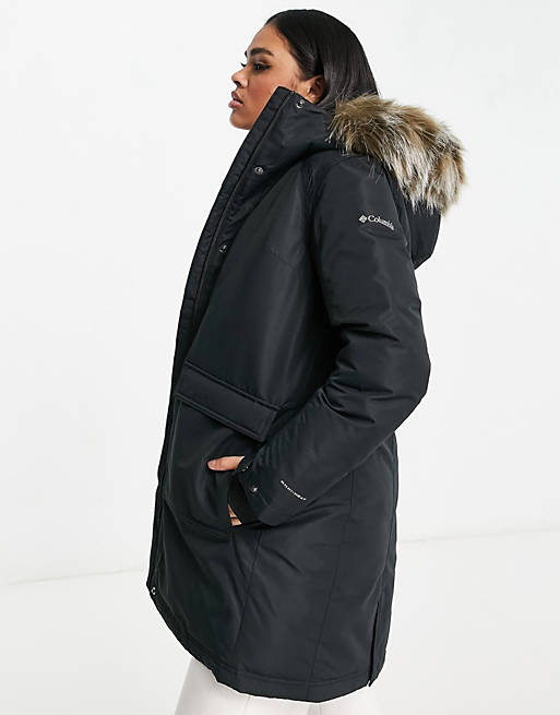  Columbia Little Si insulated parka jacket in black 