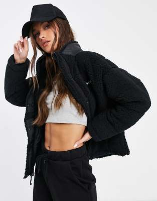 columbia lodge black sherpa fleece jacket