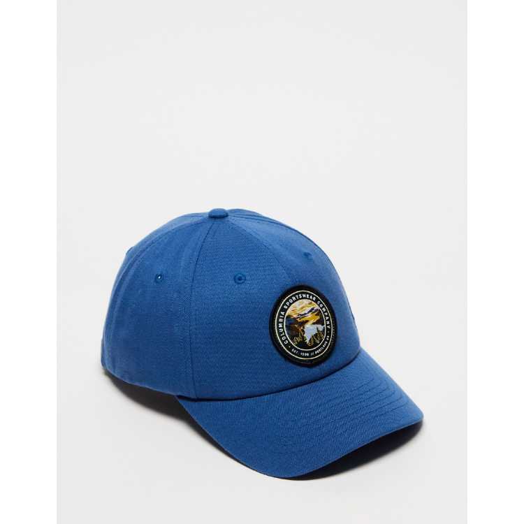 Columbia Lodge dad cap with logo patch in blue