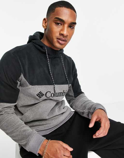 Columbia Lodge II fleece hoodie in dark gray