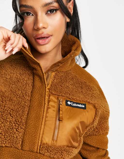 Sherpa pullover clearance brown