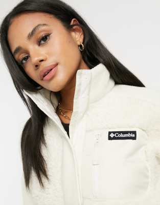 cream sherpa pullover