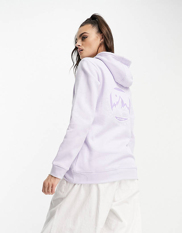 Columbia - logo back print hoodie in lilac