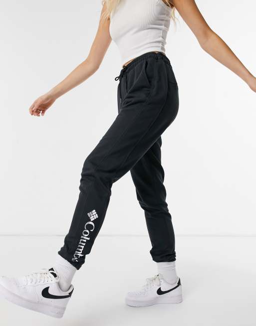 Columbia Logo French terry sweatpants in black