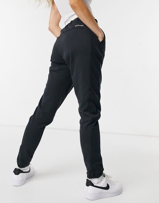 Columbia Logo French terry sweatpants in black
