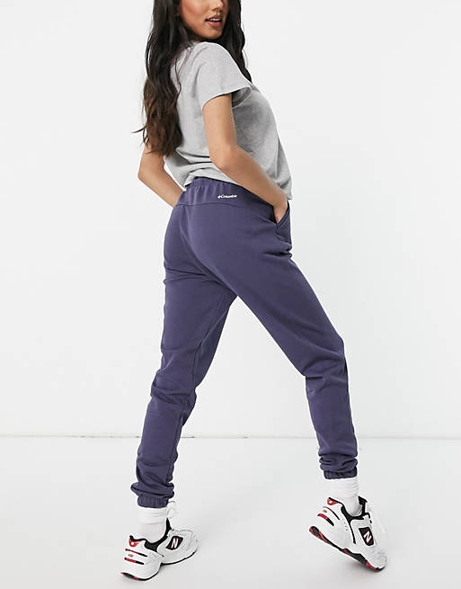 Columbia Logo French Terry sweatpants in navy | ASOS