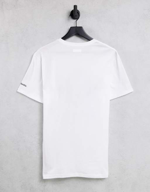Columbia – Logo Trek – Biały T-shirt z nadrukiem, 2 z 4