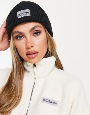in Lost Columbia ASOS beanie Lager | black