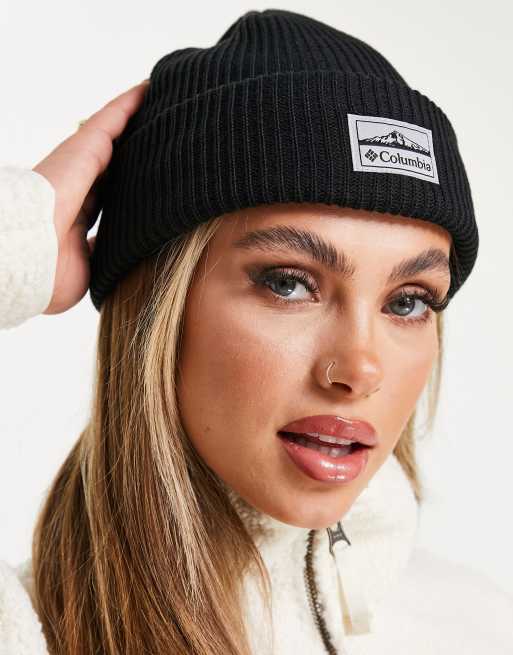 Columbia Lost Lager ASOS in black | beanie