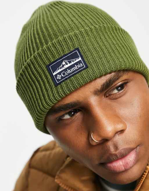 Columbia – Lost Lager – Dzianinowa czapka beanie z poliestru w kolorze khaki 