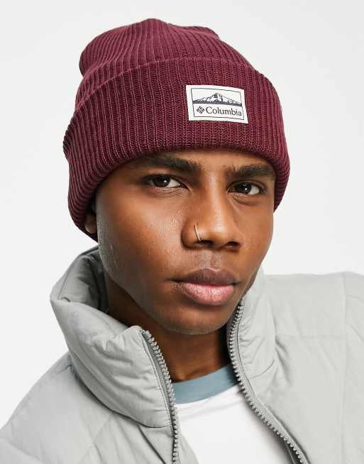 Columbia Lost Lager II beanie in burgundy | ASOS | Strickmützen