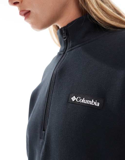 Columbia Meridian Creek quarter zip sweat in black, 3 of 4