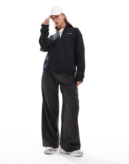 Columbia - Meridian Creek - Sort sweatshirt med kvart lynlås, 2 af 4