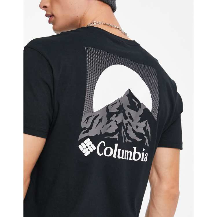 Columbia Moonscape back graphic t-shirt in black Exclusive at ASOS