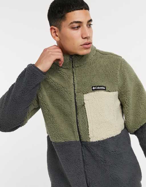 Columbia – Mountainside – Gruby polar w kolorze zielonym