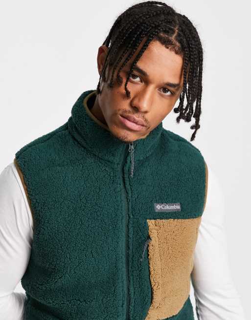 Columbia Mountainside heavyweight fleece gilet in green