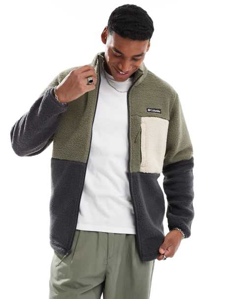 Columbia Mountainside heavyweight fleece in green - view 1