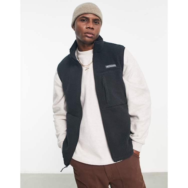 Columbia Mountainside heavyweight fleece vest in gray