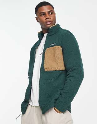 Columbia Mountainside heavyweight fleece zip up in green