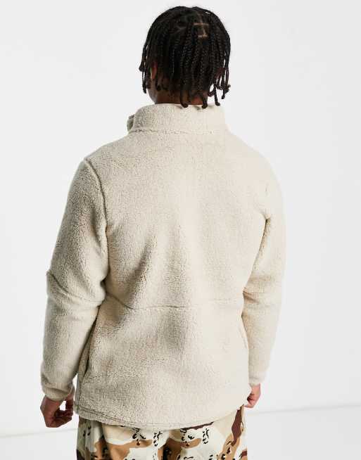 Columbia Mountainside heavyweight fleece zip up in stone, 3 of 4