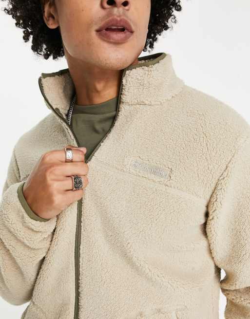 Columbia Mountainside heavyweight fleece zip up in stone