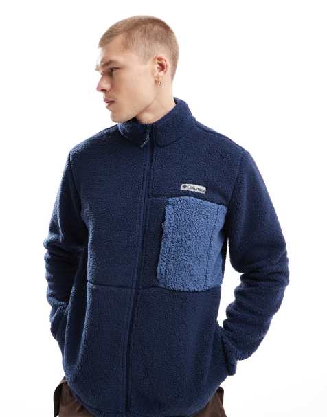 Columbia – Mountainside – Schwere Fleece-Jacke in Blau - view 1