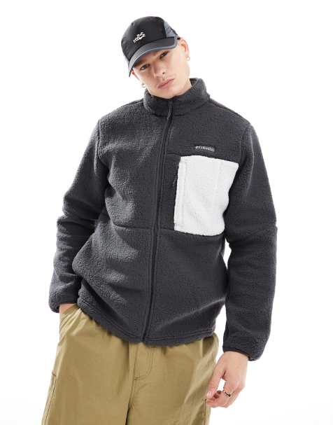 Columbia – Mountainside – Schwere Fleece-Jacke in Schwarz - view 1