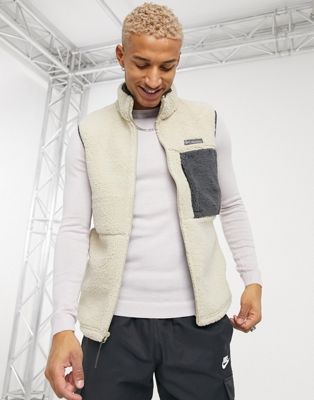 columbia fuzzy vest