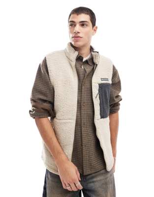Columbia - Mountainside - Veste sans manches épaisse en polaire - Taupe-Sans opinion
