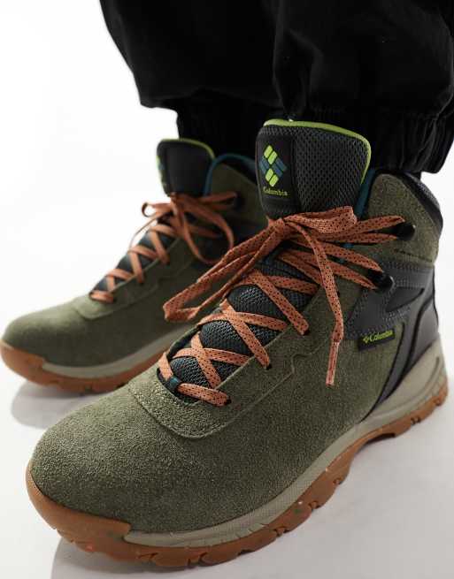 Columbia Newton Ridge hiking boots in stone green, 4 of 4