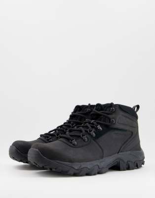 COLUMBIA NEWTON RIDGE PLUS II WATERPROOF HIKING BOOTS IN BLACK