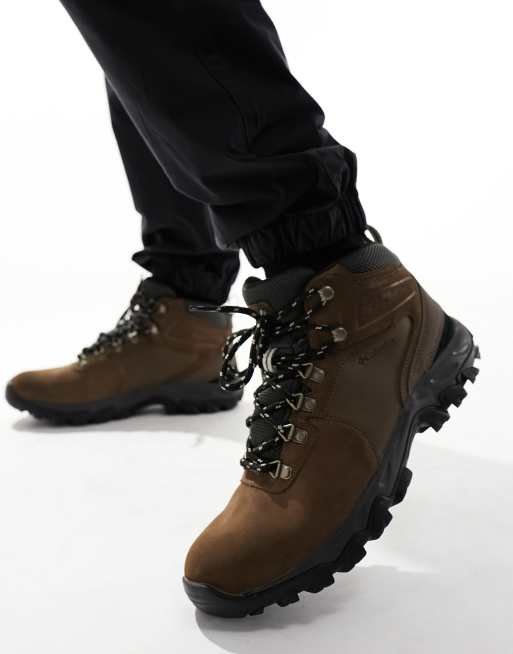 Columbia Newton Ridge Plus II waterproof suede hiking boots in brown, 3 of 4
