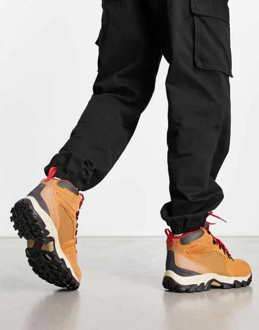 Columbia Newton Ridge Plus II waterproof suede hiking boots in tan, 2 of 4
